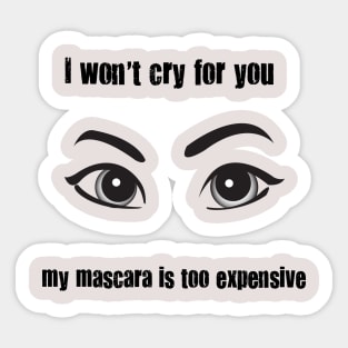 mascara Sticker